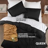 image:imageUtopia Bedding Duvet Cover Queen Size  3 Piece with Zipper Closure  1 Comforter Cover 90X90 Inches amp 2 Pillow Shams 20X26 Inches Ivory Comforter Not IncludedBlack