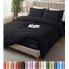 image:imageUtopia Bedding Duvet Cover Queen Size  3 Piece with Zipper Closure  1 Comforter Cover 90X90 Inches amp 2 Pillow Shams 20X26 Inches Ivory Comforter Not IncludedBlack