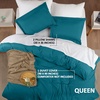 image:imageUtopia Bedding Duvet Cover Queen Size  3 Piece with Zipper Closure  1 Comforter Cover 90X90 Inches amp 2 Pillow Shams 20X26 Inches Ivory Comforter Not IncludedDenim Blue