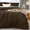 image:imageUtopia Bedding Duvet Cover Queen Size  3 Piece with Zipper Closure  1 Comforter Cover 90X90 Inches amp 2 Pillow Shams 20X26 Inches Ivory Comforter Not IncludedBrown