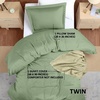 image:imageUtopia Bedding Duvet Cover Queen Size  3 Piece with Zipper Closure  1 Comforter Cover 90X90 Inches amp 2 Pillow Shams 20X26 Inches Ivory Comforter Not IncludedSage