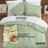 image:imageUtopia Bedding Duvet Cover Queen Size  3 Piece with Zipper Closure  1 Comforter Cover 90X90 Inches amp 2 Pillow Shams 20X26 Inches Ivory Comforter Not IncludedSage