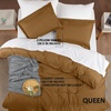 image:imageUtopia Bedding Duvet Cover Queen Size  3 Piece with Zipper Closure  1 Comforter Cover 90X90 Inches amp 2 Pillow Shams 20X26 Inches Ivory Comforter Not IncludedMocha