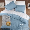 image:imageUtopia Bedding Duvet Cover Queen Size  3 Piece with Zipper Closure  1 Comforter Cover 90X90 Inches amp 2 Pillow Shams 20X26 Inches Ivory Comforter Not IncludedDutch Blue