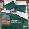 image:imageUtopia Bedding Duvet Cover Queen Size  3 Piece with Zipper Closure  1 Comforter Cover 90X90 Inches amp 2 Pillow Shams 20X26 Inches Ivory Comforter Not IncludedEmerald