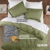 image:imageUtopia Bedding Duvet Cover Queen Size  3 Piece with Zipper Closure  1 Comforter Cover 90X90 Inches amp 2 Pillow Shams 20X26 Inches Ivory Comforter Not IncludedOlive