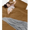 image:imageUtopia Bedding Duvet Cover Queen Size  3 Piece with Zipper Closure  1 Comforter Cover 90X90 Inches amp 2 Pillow Shams 20X26 Inches Ivory Comforter Not IncludedMocha