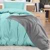 image:imageUtopia Bedding Duvet Cover Queen Size  3 Piece with Zipper Closure  1 Comforter Cover 90X90 Inches amp 2 Pillow Shams 20X26 Inches Ivory Comforter Not IncludedSpa Blue
