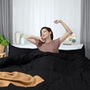 image:imageUtopia Bedding Duvet Cover Queen Size  3 Piece with Zipper Closure  1 Comforter Cover 90X90 Inches amp 2 Pillow Shams 20X26 Inches Ivory Comforter Not IncludedBlack