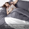 image:imageUtopia Bedding Duvet Cover Queen Size  3 Piece with Zipper Closure  1 Comforter Cover 90X90 Inches amp 2 Pillow Shams 20X26 Inches Ivory Comforter Not IncludedGrey