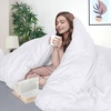 image:imageUtopia Bedding Duvet Cover Queen Size  3 Piece with Zipper Closure  1 Comforter Cover 90X90 Inches amp 2 Pillow Shams 20X26 Inches Ivory Comforter Not IncludedWhite