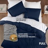 image:imageUtopia Bedding Duvet Cover Queen Size  3 Piece with Zipper Closure  1 Comforter Cover 90X90 Inches amp 2 Pillow Shams 20X26 Inches Ivory Comforter Not IncludedNavy