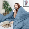 image:imageUtopia Bedding Duvet Cover Queen Size  3 Piece with Zipper Closure  1 Comforter Cover 90X90 Inches amp 2 Pillow Shams 20X26 Inches Ivory Comforter Not IncludedDutch Blue