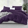 image:imageUtopia Bedding Duvet Cover Queen Size  3 Piece with Zipper Closure  1 Comforter Cover 90X90 Inches amp 2 Pillow Shams 20X26 Inches Ivory Comforter Not IncludedEggplant