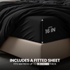 image:imageUtopia Bedding Duvet Cover Queen Size  3 Piece with Zipper Closure  1 Comforter Cover 90X90 Inches amp 2 Pillow Shams 20X26 Inches Ivory Comforter Not IncludedBlack