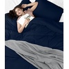 image:imageUtopia Bedding Duvet Cover Queen Size  3 Piece with Zipper Closure  1 Comforter Cover 90X90 Inches amp 2 Pillow Shams 20X26 Inches Ivory Comforter Not IncludedNavy