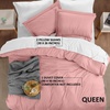 image:imageUtopia Bedding Duvet Cover Queen Size  3 Piece with Zipper Closure  1 Comforter Cover 90X90 Inches amp 2 Pillow Shams 20X26 Inches Ivory Comforter Not IncludedPink