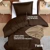 image:imageUtopia Bedding Duvet Cover Queen Size  3 Piece with Zipper Closure  1 Comforter Cover 90X90 Inches amp 2 Pillow Shams 20X26 Inches Ivory Comforter Not IncludedBrown