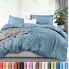 image:imageUtopia Bedding Duvet Cover Queen Size  3 Piece with Zipper Closure  1 Comforter Cover 90X90 Inches amp 2 Pillow Shams 20X26 Inches Ivory Comforter Not IncludedDutch Blue
