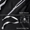 image:imageUtopia Bedding Duvet Cover Queen Size  3 Piece with Zipper Closure  1 Comforter Cover 90X90 Inches amp 2 Pillow Shams 20X26 Inches Ivory Comforter Not IncludedBlack