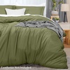 image:imageUtopia Bedding Duvet Cover Queen Size  3 Piece with Zipper Closure  1 Comforter Cover 90X90 Inches amp 2 Pillow Shams 20X26 Inches Ivory Comforter Not IncludedOlive