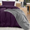 image:imageUtopia Bedding Duvet Cover Queen Size  3 Piece with Zipper Closure  1 Comforter Cover 90X90 Inches amp 2 Pillow Shams 20X26 Inches Ivory Comforter Not IncludedPurple