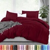 image:imageUtopia Bedding Duvet Cover Queen Size  3 Piece with Zipper Closure  1 Comforter Cover 90X90 Inches amp 2 Pillow Shams 20X26 Inches Ivory Comforter Not IncludedBurgundy