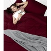 image:imageUtopia Bedding Duvet Cover Queen Size  3 Piece with Zipper Closure  1 Comforter Cover 90X90 Inches amp 2 Pillow Shams 20X26 Inches Ivory Comforter Not IncludedBurgundy