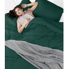 image:imageUtopia Bedding Duvet Cover Queen Size  3 Piece with Zipper Closure  1 Comforter Cover 90X90 Inches amp 2 Pillow Shams 20X26 Inches Ivory Comforter Not IncludedEmerald