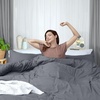 image:imageUtopia Bedding Duvet Cover Queen Size  3 Piece with Zipper Closure  1 Comforter Cover 90X90 Inches amp 2 Pillow Shams 20X26 Inches Ivory Comforter Not IncludedGrey
