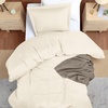 image:imageUtopia Bedding Duvet Cover Queen Size  3 Piece with Zipper Closure  1 Comforter Cover 90X90 Inches amp 2 Pillow Shams 20X26 Inches Ivory Comforter Not IncludedIvory