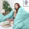image:imageUtopia Bedding Duvet Cover Queen Size  3 Piece with Zipper Closure  1 Comforter Cover 90X90 Inches amp 2 Pillow Shams 20X26 Inches Ivory Comforter Not IncludedSpa Blue