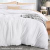 image:imageUtopia Bedding Duvet Cover Queen Size  3 Piece with Zipper Closure  1 Comforter Cover 90X90 Inches amp 2 Pillow Shams 20X26 Inches Ivory Comforter Not IncludedWhite