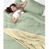 image:imageUtopia Bedding Duvet Cover Queen Size  3 Piece with Zipper Closure  1 Comforter Cover 90X90 Inches amp 2 Pillow Shams 20X26 Inches Ivory Comforter Not IncludedSage