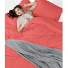 image:imageUtopia Bedding Duvet Cover Queen Size  3 Piece with Zipper Closure  1 Comforter Cover 90X90 Inches amp 2 Pillow Shams 20X26 Inches Ivory Comforter Not IncludedCoral