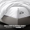 image:imageUtopia Bedding Duvet Cover Queen Size  3 Piece with Zipper Closure  1 Comforter Cover 90X90 Inches amp 2 Pillow Shams 20X26 Inches Ivory Comforter Not IncludedWhite