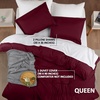 image:imageUtopia Bedding Duvet Cover Queen Size  3 Piece with Zipper Closure  1 Comforter Cover 90X90 Inches amp 2 Pillow Shams 20X26 Inches Ivory Comforter Not IncludedBurgundy
