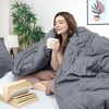 image:imageUtopia Bedding Duvet Cover Queen Size  3 Piece with Zipper Closure  1 Comforter Cover 90X90 Inches amp 2 Pillow Shams 20X26 Inches Ivory Comforter Not IncludedGrey
