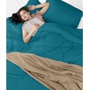 image:imageUtopia Bedding Duvet Cover Queen Size  3 Piece with Zipper Closure  1 Comforter Cover 90X90 Inches amp 2 Pillow Shams 20X26 Inches Ivory Comforter Not IncludedDenim Blue