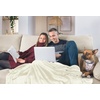image:imageUtopia Bedding Fleece Blanket Twin Size Ivory 300GSM Luxury AntiStatic Fuzzy Soft Microfiber Bed Blanket 90x66 Inch