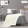 image:imageUtopia Bedding Fleece Blanket Twin Size Ivory 300GSM Luxury AntiStatic Fuzzy Soft Microfiber Bed Blanket 90x66 Inch