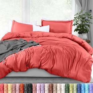 image:imageUtopia Bedding Duvet Cover Queen Size  3 Piece with Zipper Closure  1 Comforter Cover 90X90 Inches amp 2 Pillow Shams 20X26 Inches Ivory Comforter Not IncludedCoral