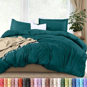 image:imageUtopia Bedding Duvet Cover Queen Size  3 Piece with Zipper Closure  1 Comforter Cover 90X90 Inches amp 2 Pillow Shams 20X26 Inches Ivory Comforter Not IncludedTeal