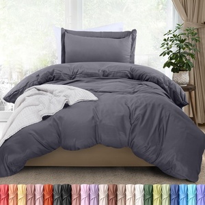 image:imageUtopia Bedding Duvet Cover Queen Size  3 Piece with Zipper Closure  1 Comforter Cover 90X90 Inches amp 2 Pillow Shams 20X26 Inches Ivory Comforter Not IncludedGrey