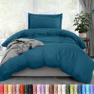 image:imageUtopia Bedding Duvet Cover Queen Size  3 Piece with Zipper Closure  1 Comforter Cover 90X90 Inches amp 2 Pillow Shams 20X26 Inches Ivory Comforter Not IncludedBlue Heaven