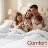 image:imageUtopia Bedding Comforter Full Size 82 x 86 Inches White All Season Duvet Insert Down Alternative Box Stitched Bed Comforter with Corner Tabs Machine Washable Pack of 2