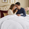 image:imageUtopia Bedding Comforter Full Size 82 x 86 Inches White All Season Duvet Insert Down Alternative Box Stitched Bed Comforter with Corner Tabs Machine Washable Pack of 2