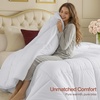 image:imageUtopia Bedding Comforter Full Size 82 x 86 Inches White All Season Duvet Insert Down Alternative Box Stitched Bed Comforter with Corner Tabs Machine Washable Pack of 2