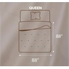 image:imageUtopia Bedding Comforters Queen Size All Season Duvet Insert Down Alternative Queen Comforter with Corner Tabs Machine Washable Bed Comforter 88 x 88 Inches White Pack of 3