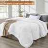 image:imageUtopia Bedding Comforters Queen Size All Season Duvet Insert Down Alternative Queen Comforter with Corner Tabs Machine Washable Bed Comforter 88 x 88 Inches White Pack of 3
